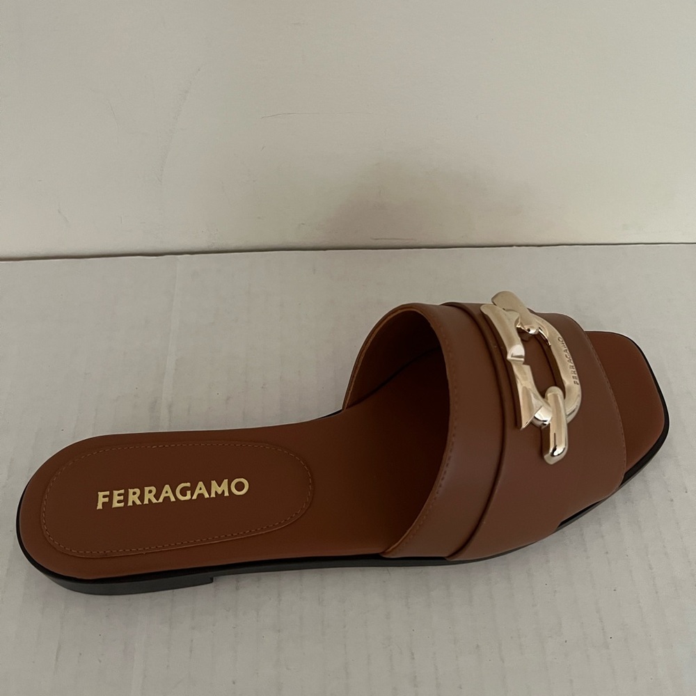 Ferragamo Priscilla Slip On Slide Sandals - Picture 9 of 16